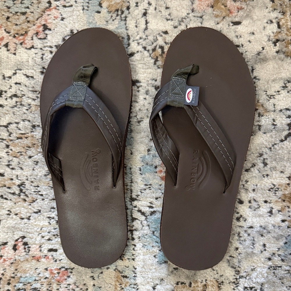Rainbow Men's Dark Brown Sandals
